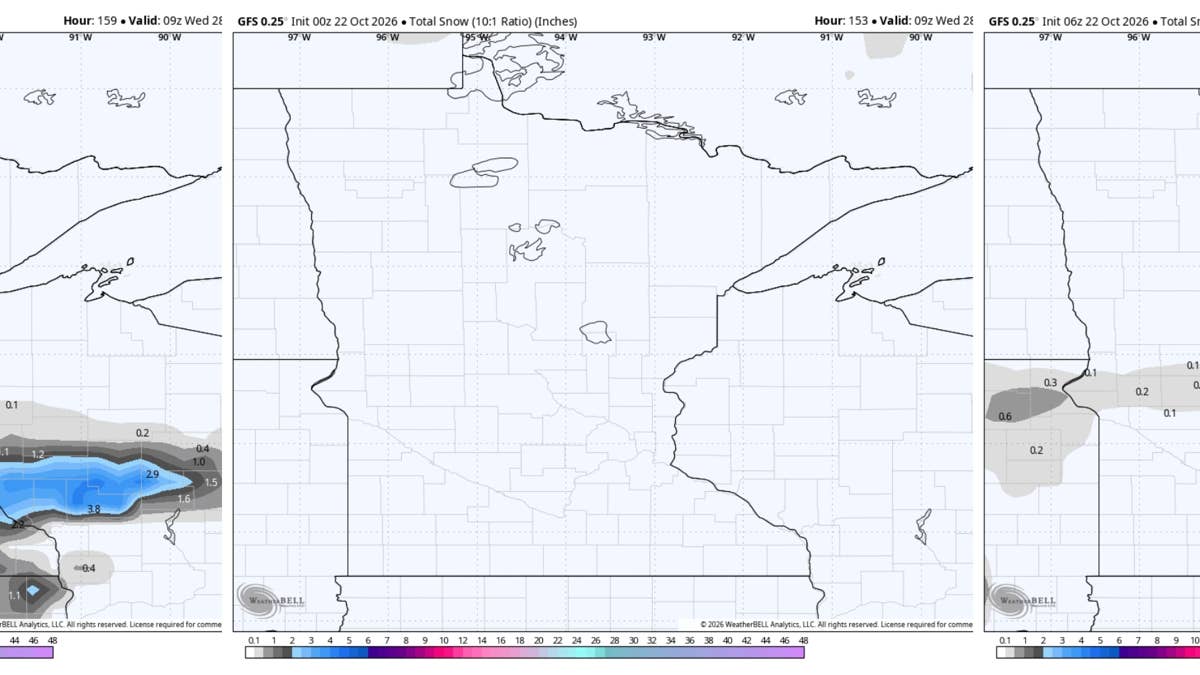 The buzz about snow in Minnesota next week comes with a big caveat