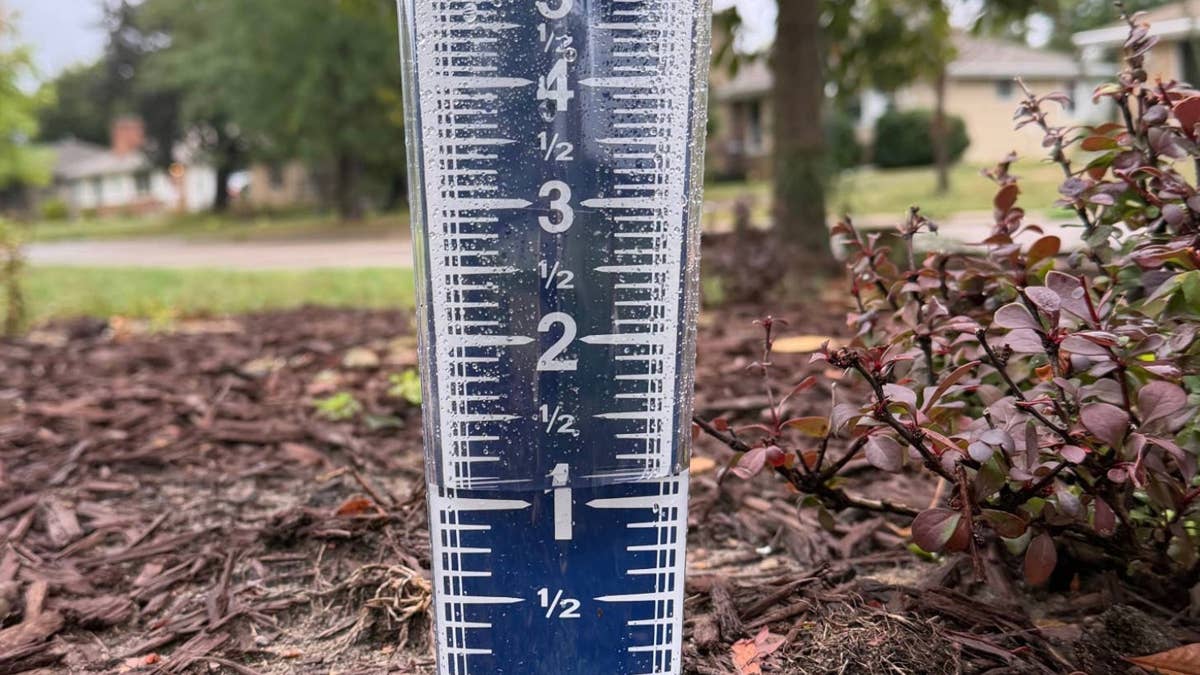How much rain fell in Minnesota on Thursday, Oct. 15?