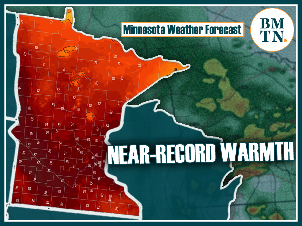 Near-record warmth on the way for Minnesota this weekend