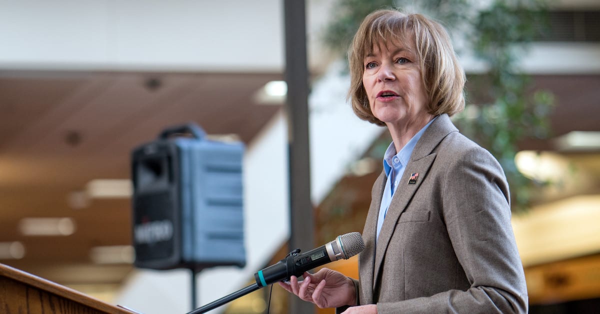 Minnesota's Sen. Tina Smith among 19 Democrats who vote to stop arming ...