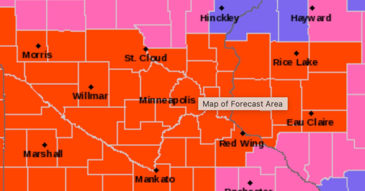 Rare Blizzard Warning Issued For Entire Twin Cities Metro - Bring Me ...