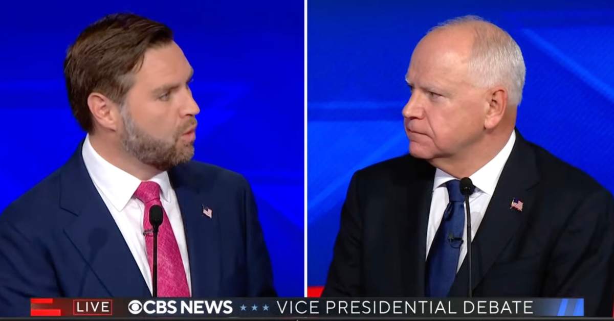 What happened during the Tim Walz, J.D. Vance vicepresidential debate