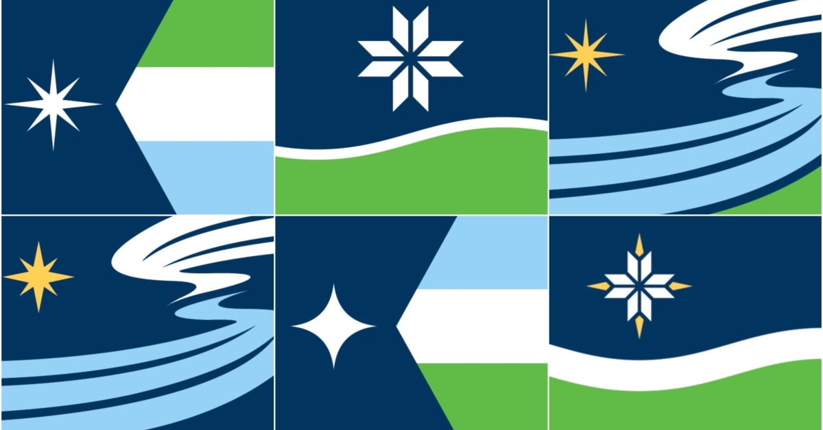 Here are the 86 variations considered for the 3 Minnesota state flag ...