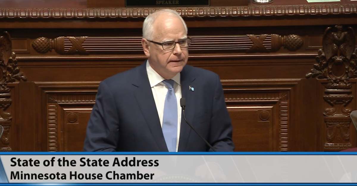 What did Gov. Tim Walz say during his 2025 State of the State speech