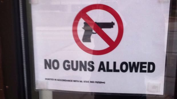 No guns sign