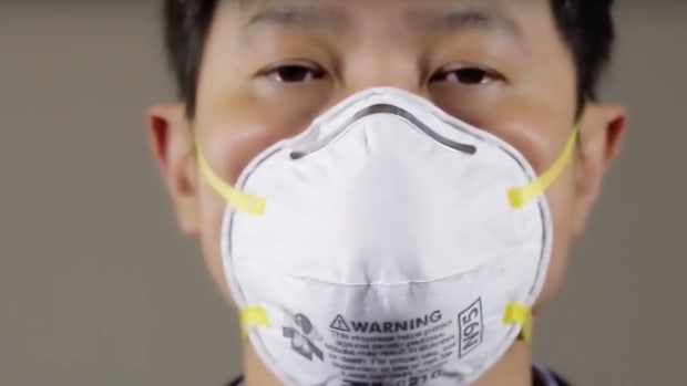 N95 respirator mask.