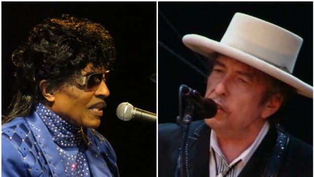 Little Richard and Bob Dylan