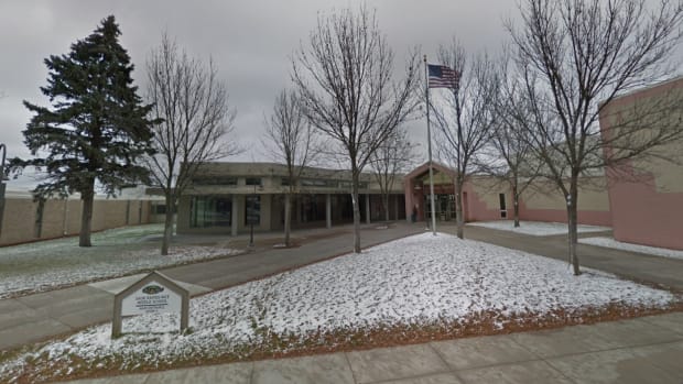 Sauk Rapids Middle School street view, Minnesota - November 2018_