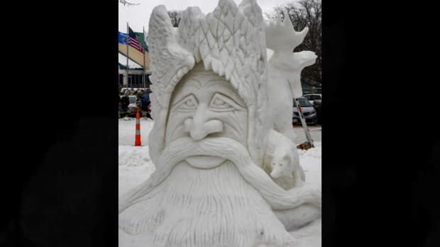 snow sculpture stillwater