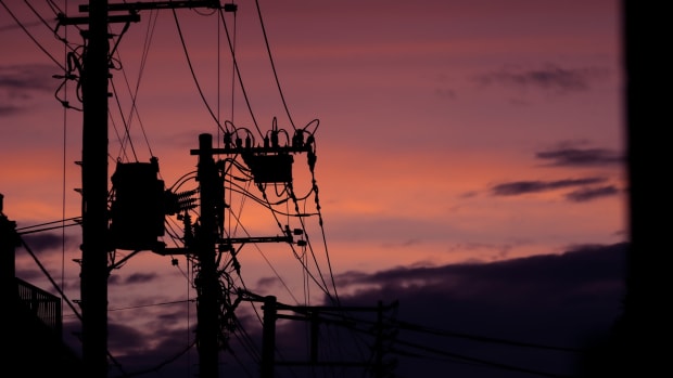 unsplash evening utility lines electricity
