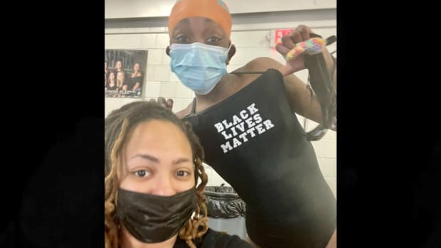 black lives matter swimmer duluth