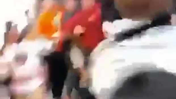 Fight in crowd during White Bear Lake v Tartan game