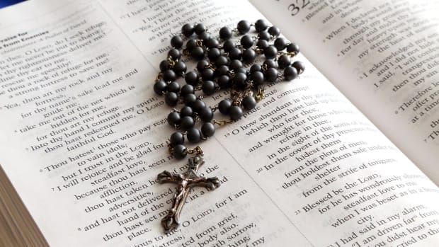 Catholic rosary beads
