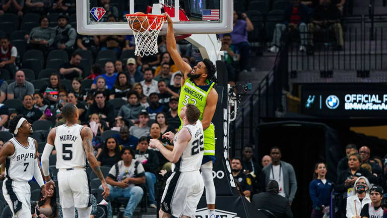 KAT sets franchise-record with 60 points, Wolves beat Spurs