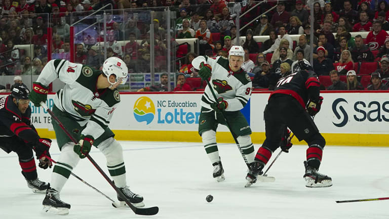 Kaprizov sets points record, Wild earn win over Hurricanes