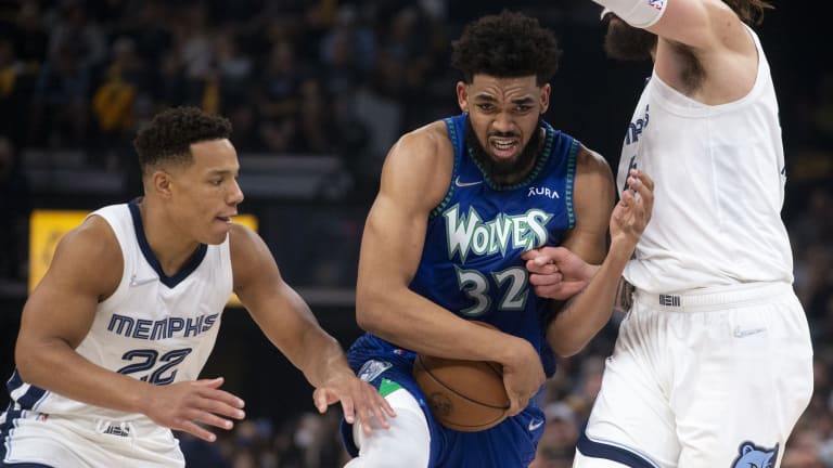Wolves steal Game 1 in Memphis: Ant, KAT combine for 65 points