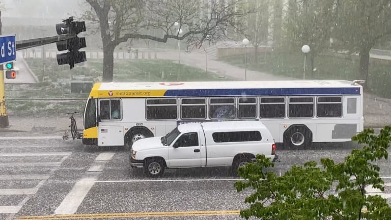 Watch: Storm updates after heavy hail slams Twin Cities