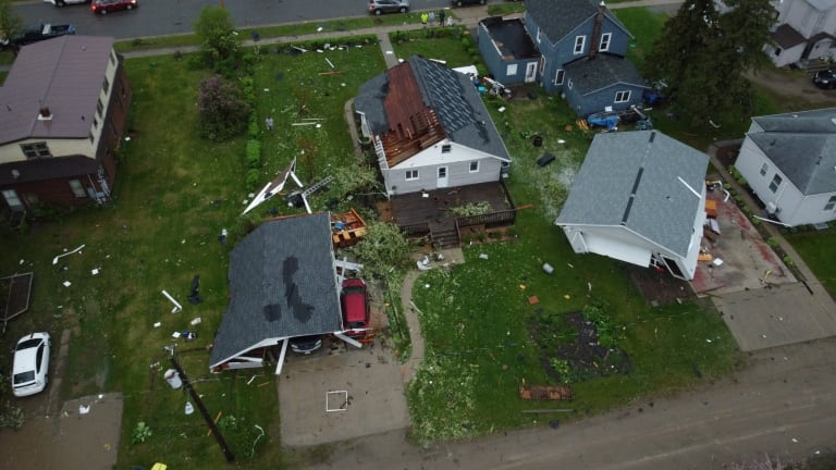 Photos reveal severe storm damage in Deer River, Minnesota