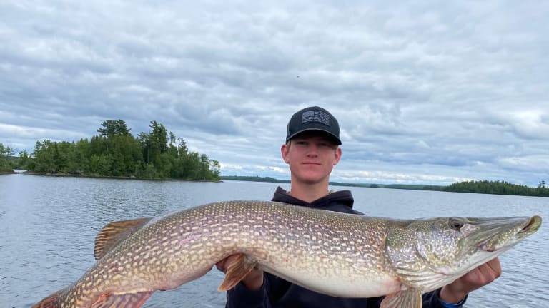 Boy, 10, calls big catch a 'moment of a lifetime' after fishing