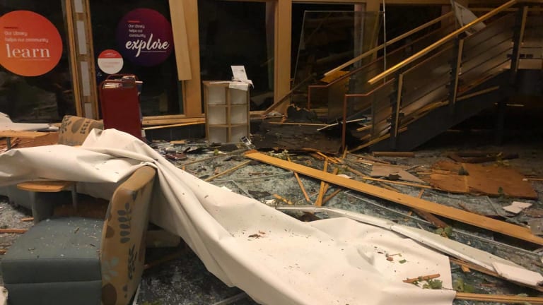 Pictures: Storm causes huge damage to library, planes at MSP, and more
