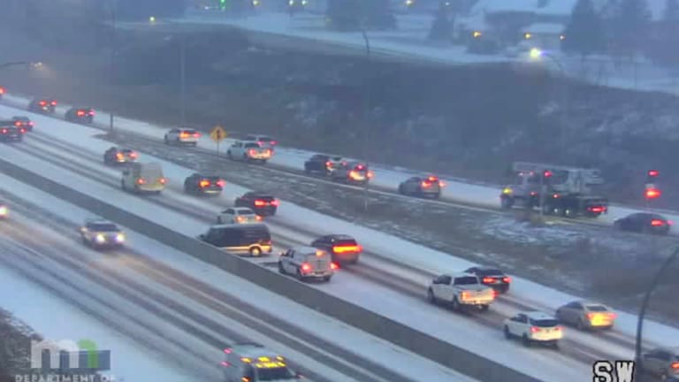 Snow piling up in Twin Cities