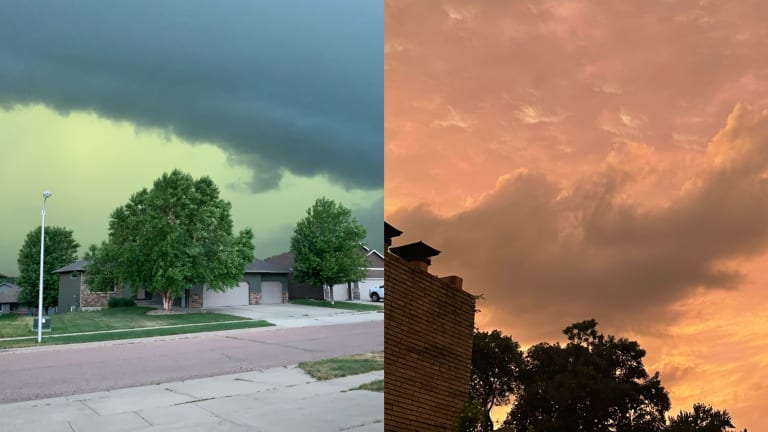 Why does the sky turn orange at sunset?