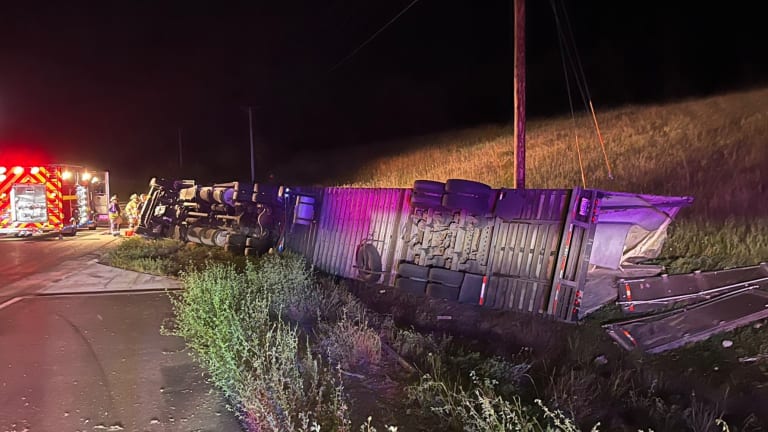 Hwy. 12 closed for 'extended period of time' after semi crash near Maple Plain