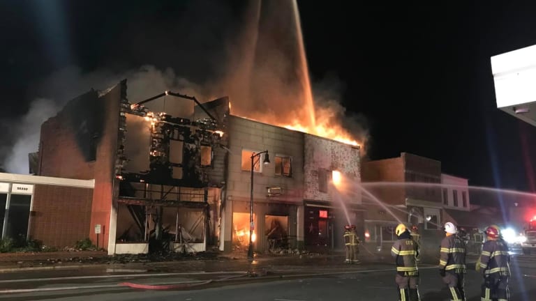 Fire destroys cafe, two other properties in downtown Fairfax