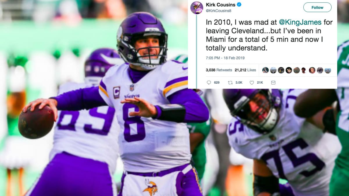 Top Tweets: Kirk Cousins brought out the drip North News - Bally