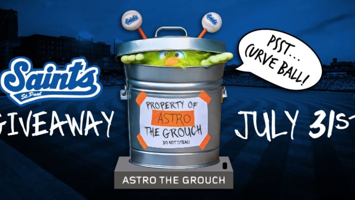 St. Paul Saints Announce Astro the Grouch Giveaway