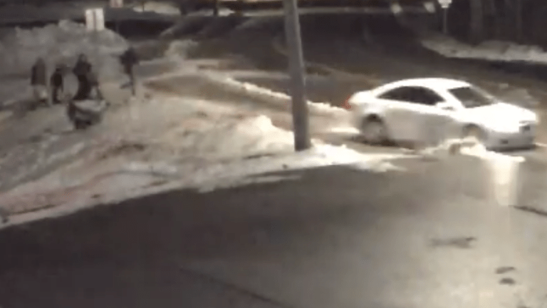 Caught on video: Group of people struck by hit-and-run driver in Little Canada