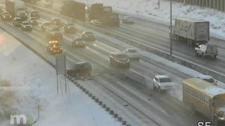 Dozens of crashes, spinouts in the Twin Cities Friday morning