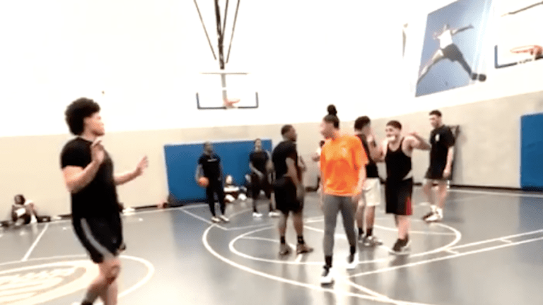 Watch: Guy makes mistake of trying to challenge Lynx star during pickup game