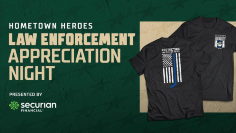Minnesota Wild back away from thin blue line T-shirt giveaway