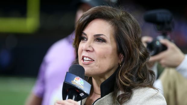 Days into new career Michele Tafoya trends for her political