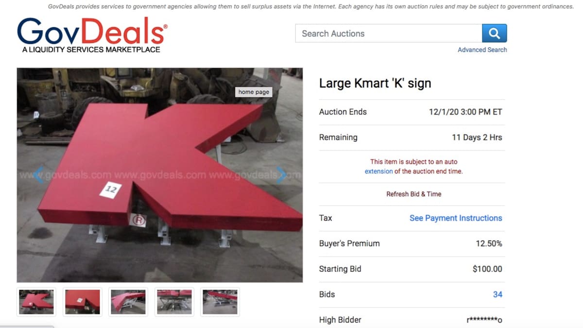 You can buy the 'K' from the notorious Lake Street Kmart - Bring