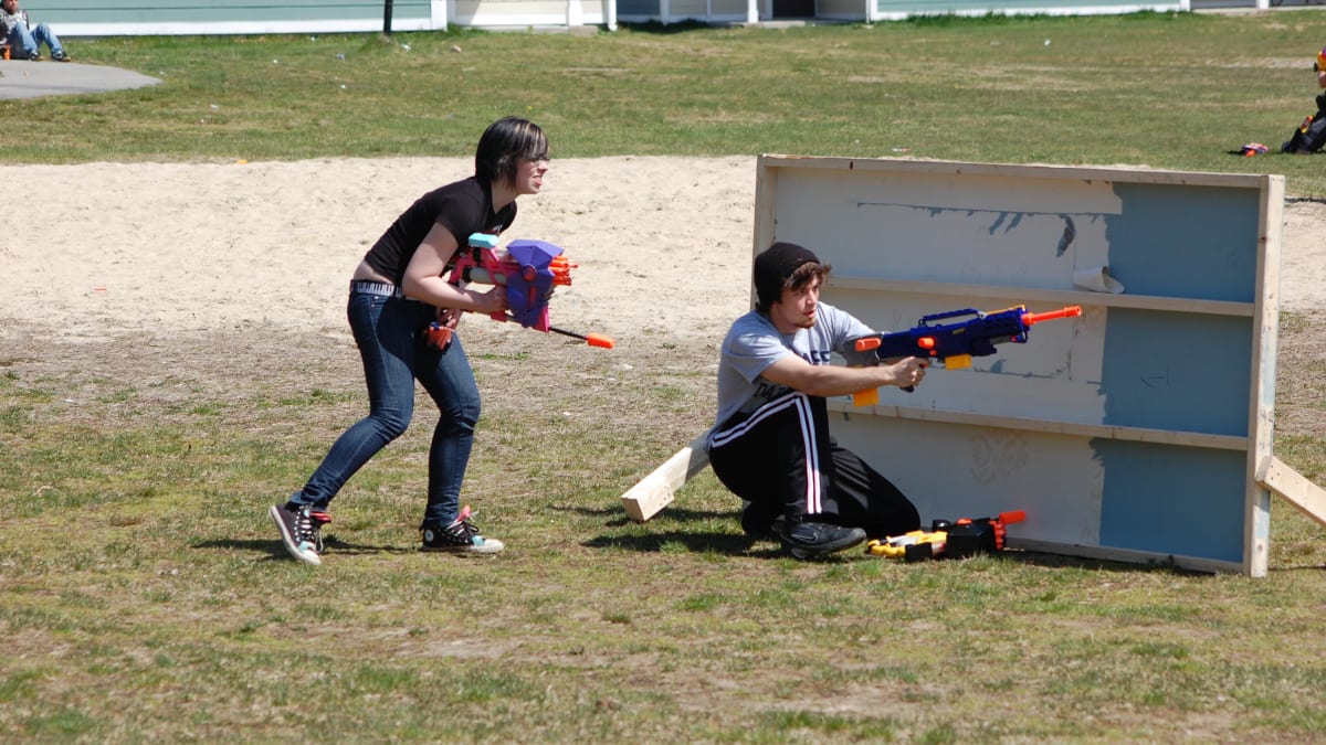 High school nerf war part 3 best sale