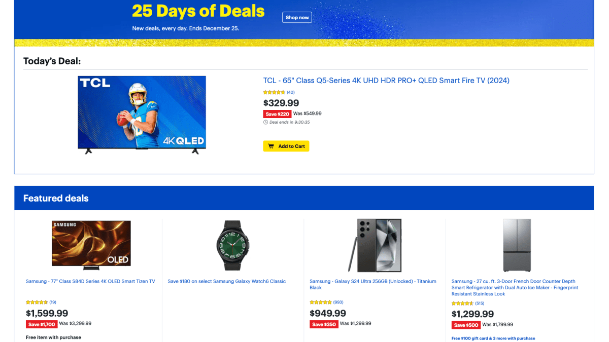 The best deals to shop right now at Best Buy during its 25 Days of Deals event Bring Me The News