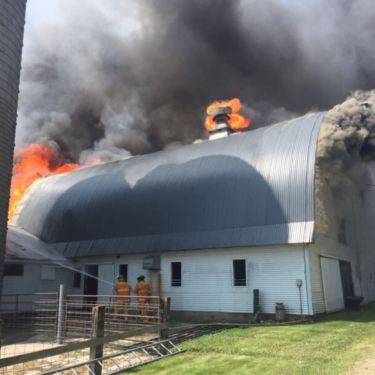 Fire Damages a Stearns County Storage Building