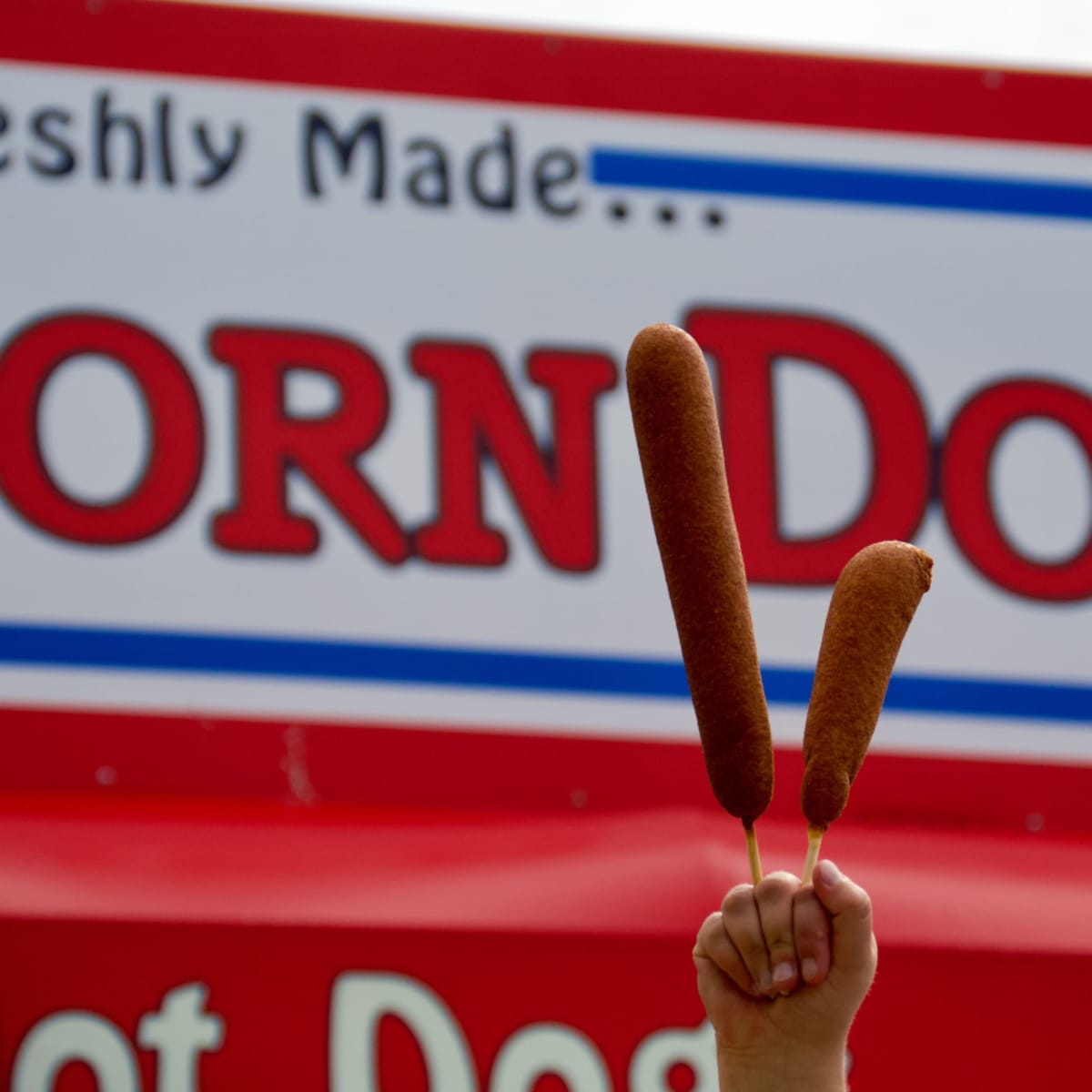 Racing Sausage Corn Dog a Sporkies finalist at State Fair: It's really  been very successful
