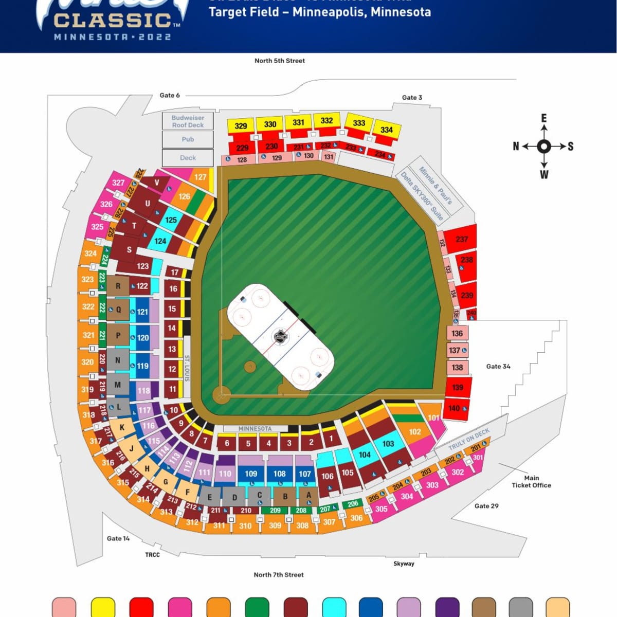 Target Field Seating Chart & Map