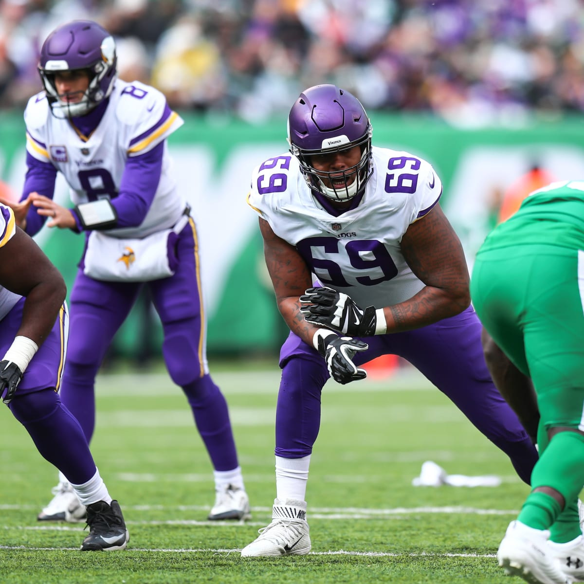 Vikings rookie left tackle Christian Darrisaw makes first NFL start at  Carolina – Twin Cities