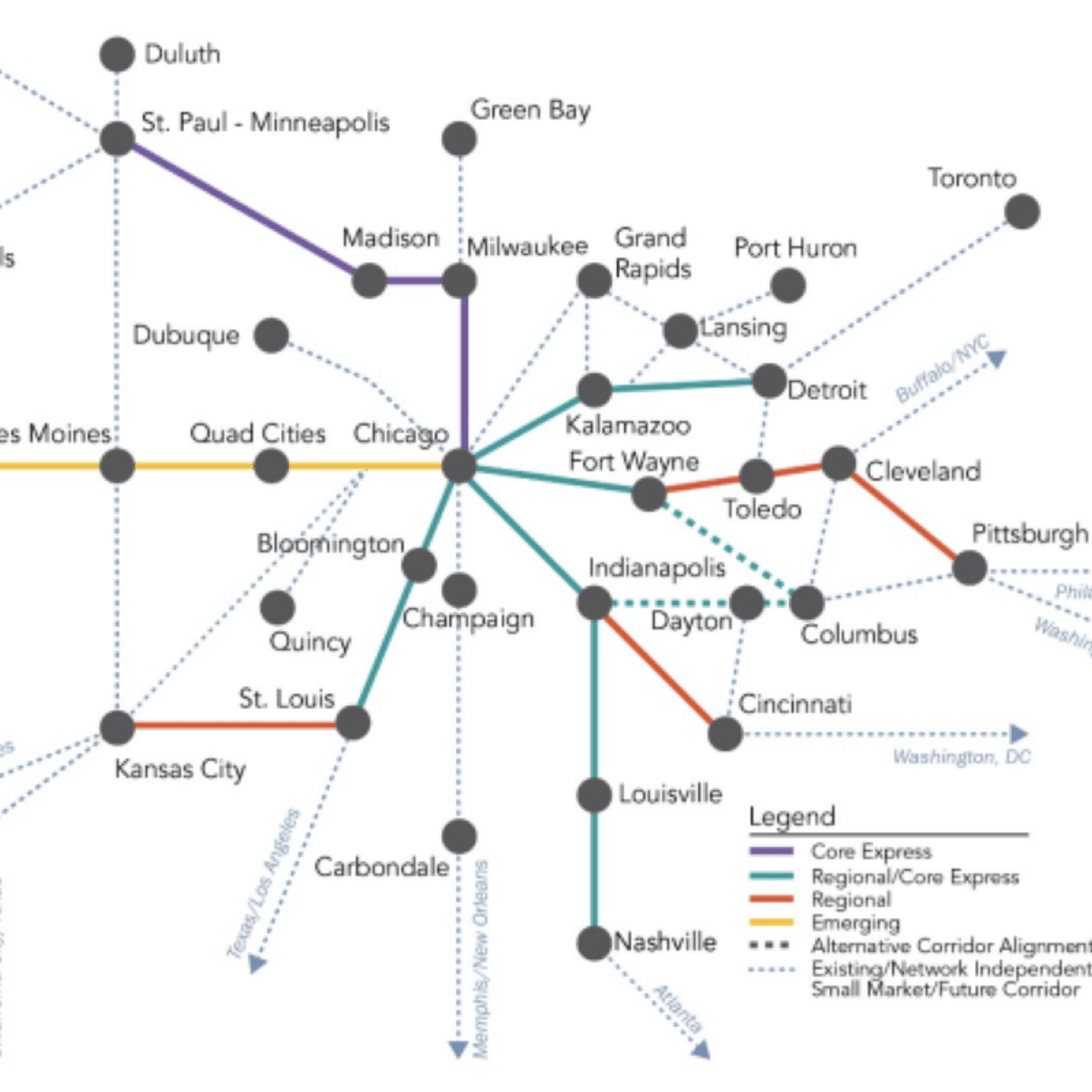 Fra Releases Midwest Rail Plan Including Twin Cities Core Express Route - Bring Me The News