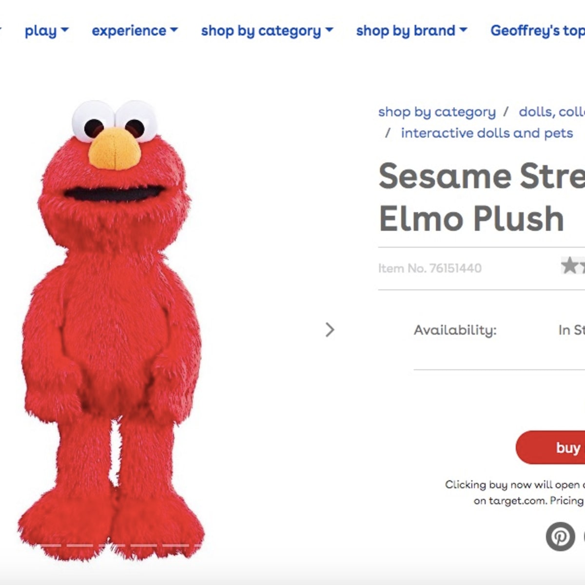Elmo stuffed animal deals target