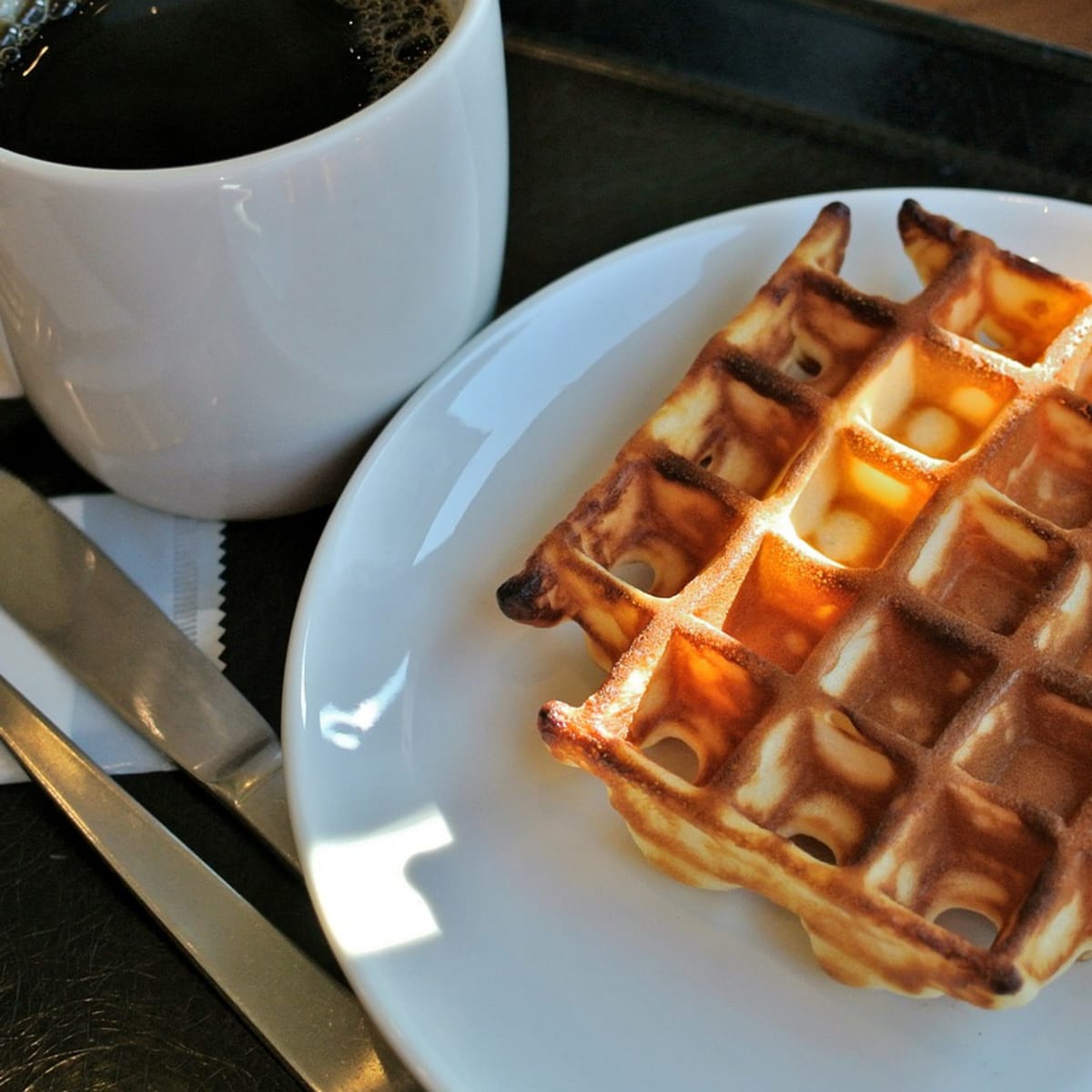 Coffee and on sale waffles