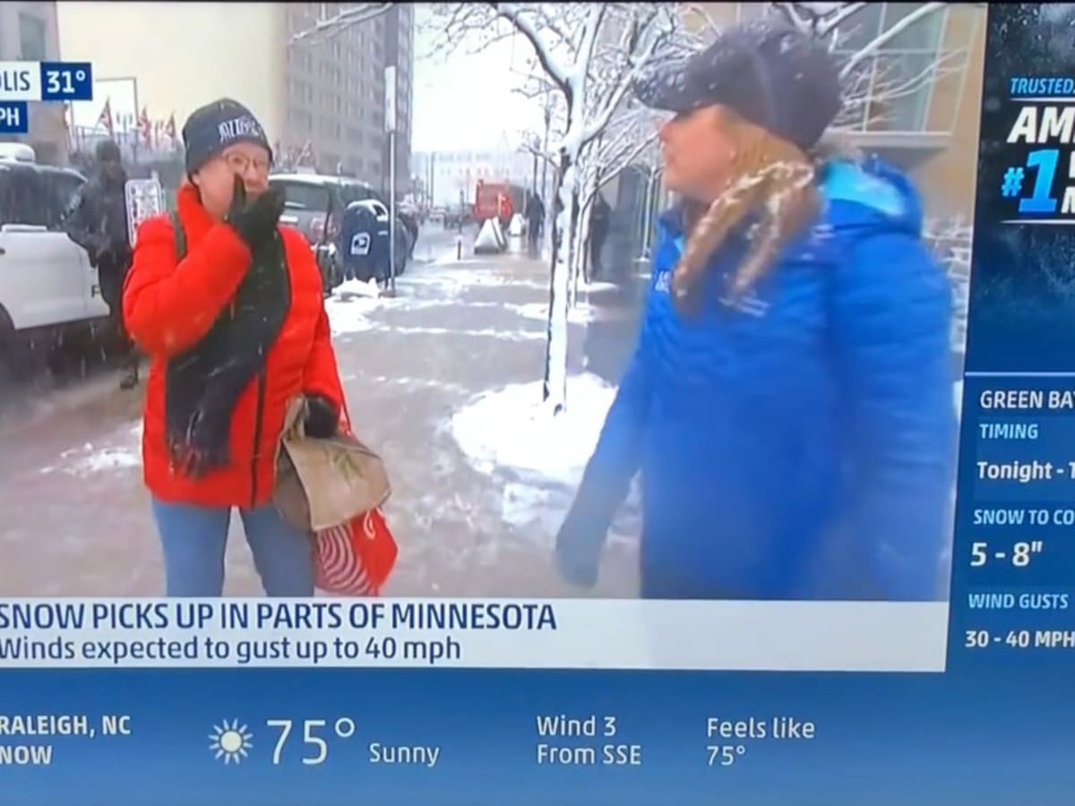 Watch Minneapolis Woman Tells Weather Channel Reporter She S Out To Get Soup For Stupid Husband Bring Me The News