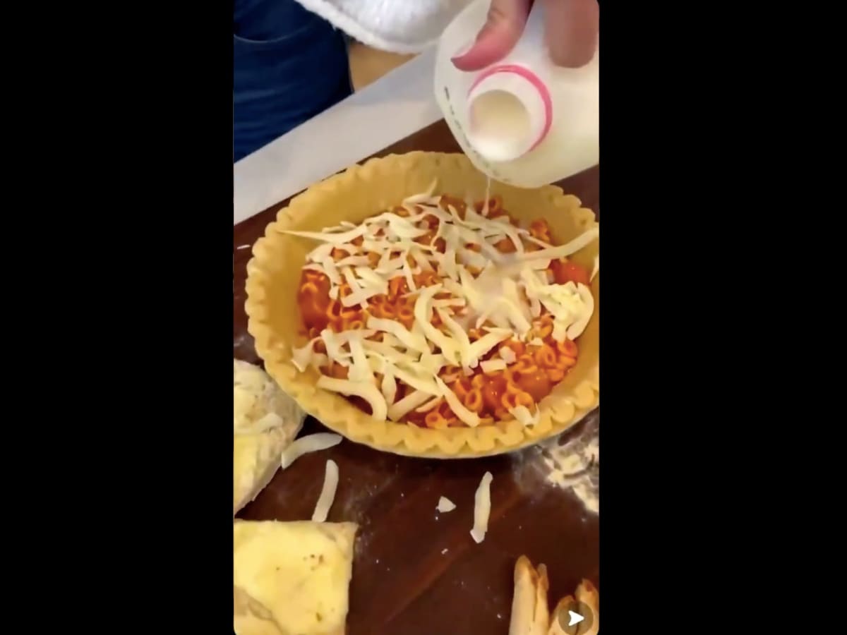 I Made The Viral SpaghettiO And Milk Pie So That You Don't Have To