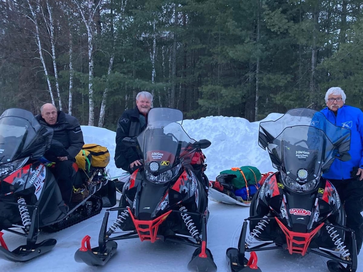 3 old guys from Minnesota documenting 4,000-mile snowmobile journey to Alaska