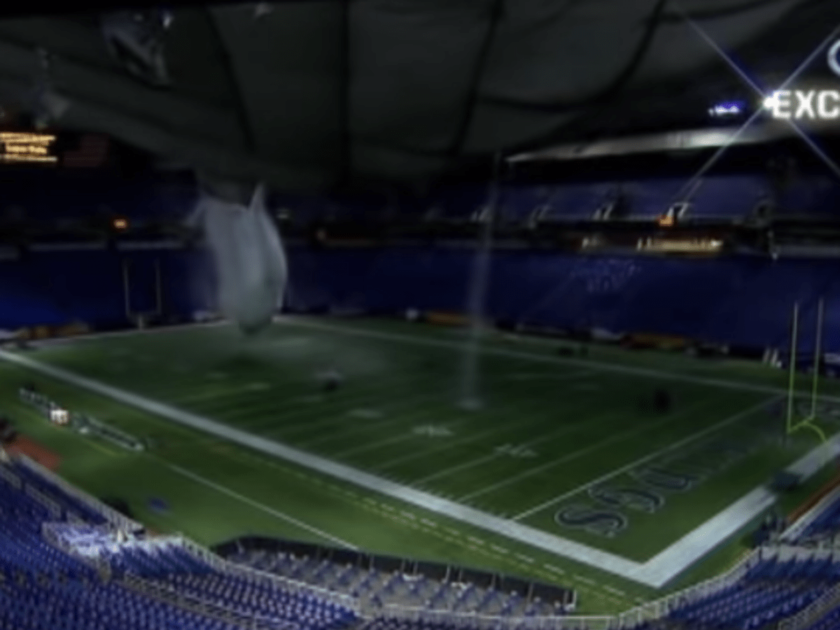 Watch the roof of the Minnesota Vikings' stadium explode and