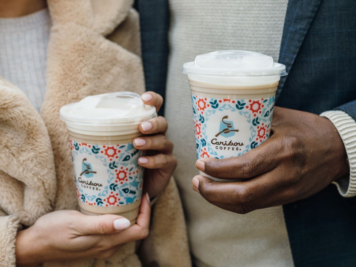 Caribou top coffee thermos